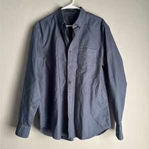 J Crew Classic Fit Button Up 
Size L Blue